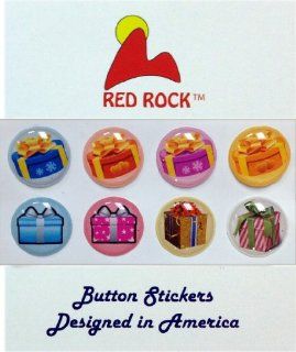 Cute Colorful Gift Boxes with Glitter 3D Semi circular 8 Pieces Bubble Home Button Stickers for iPhone 5 4/4s 3GS 3G, iPad 2, iPad Mini, iTouch Toys & Games