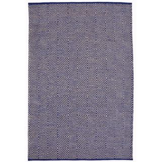 Hand woven Blue Jute Rug (8 X 11)