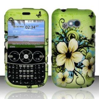 Rubberized Hawaiian Flowers Design for LG LG 900g Cell Phones & Accessories