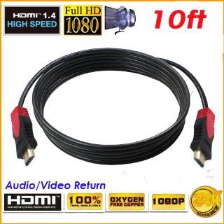 PREMIUM HDMI CABLE 10FT For BLURAY 3D DVD PS3 HDTV XBOX LCD HD TV 1080P US Cell Phones & Accessories