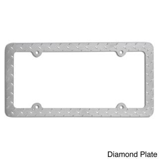 Oxgord Single piece Designer Zinc Auto License Plate Frames