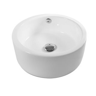 16.5 European Style Round Circular Shape Porcelain Ceramic Bathroom Vessel Sink