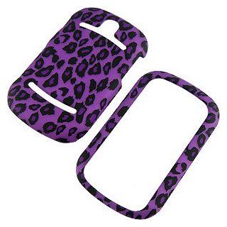 Purple Leopard Print Protector Case for Pantech Pursuit II P6010 Cell Phones & Accessories