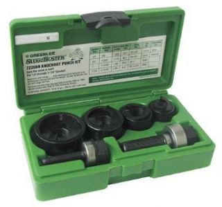 735BB   Greenlee 1/2"   1 1/4" Conduit Size Manual Round Standard Knockout Punch Kit Capacity Mild Steel Hand Tool Knockout Punches