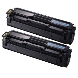 Samsung Clp 415 (clt c504s) Cyan Compatible Laser Toner Cartridges (pack Of 2)
