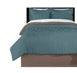 Beco Home Loop Pleated Comforter Set, Full/Queen  