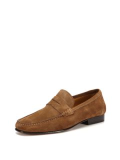 Suede Penny Loafers by testoni BASIC