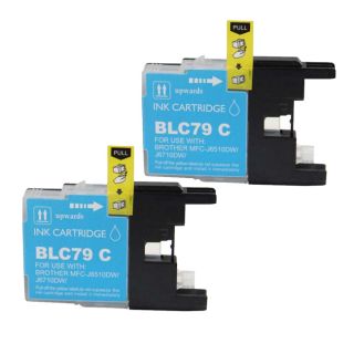 Brother Lc79 Cyan Compatible Ink Cartridge (remanufactured) (pack Of 2)