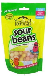 Yummy Earth   All Natural Gluten Free Sour Jelly Beans   4 oz. Health & Personal Care