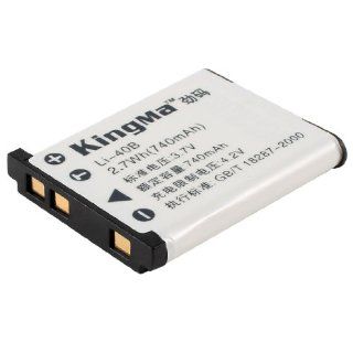 3.7V 740mAh 2.7Wh Rechargeable Camera Battery for Olympus LI 40B FE 20 FE 150 IR300 IR500 Cell Phones & Accessories