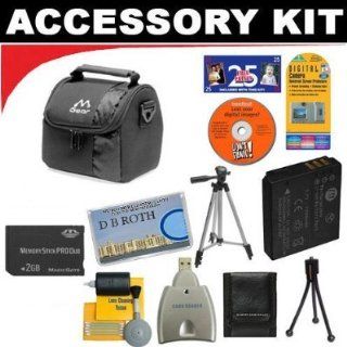 2GB DB ROTH Deluxe Accessory kit For The Sony Cybershot DSC W7, DSC W5, DSC W1, DSC S800, DSC S730, DSC S700, DSC S650, DSC S600, DSC S60, DSC S40, DSC S90 Digital Cameras  Camera & Photo