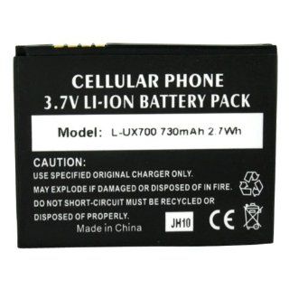 For LG Bliss UX700 Standard Battery 730mAh Black Cell Phones & Accessories