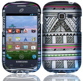 For Samsung Centura S738C Discover S730G Hard Design Cover Case Antique Aztec Tribal Cell Phones & Accessories