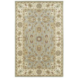 Anabelle Hand tufted Spa Blue Wool Rug (5 X 79)