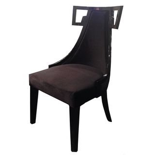 Skyline Black Velvet Side Chair
