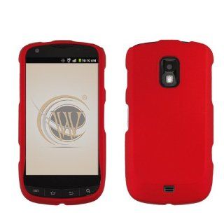 Red Rubberized Hard Case Cover for Samsung Galaxy S Lightray Cell Phones & Accessories