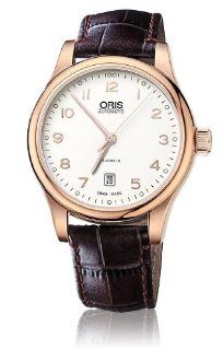 Oris Classic White Dial Rose Gold PVD Mens Watch 733 7594 4891LS Oris Watches