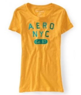 Aeropostale Juniors Aero Nyc Est. 87 Felt Decal Embellished T Shirt 734 S Fashion T Shirts