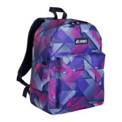 Everest Pattern Printed Backpack (set Of 2) Purple/pink Geometric