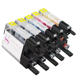 Sophia Global Compatible Ink Cartridge Replacement For Brother Lc75 (2 Black, 1 Cyan, 1 Magenta, And 1 Yellow)