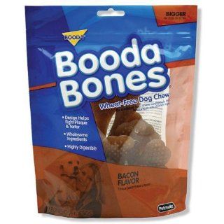 Booda Bones Bigger Bone 9 Pack (For Dogs 15   35 lbs)   Bacon  Pet Treat Bones 