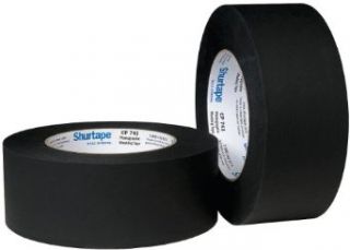Shurtape CP 743 Matte Black Paper Tape (aka Permacel P 743) 2 in. x 60 yds. (Black) Masking Tape