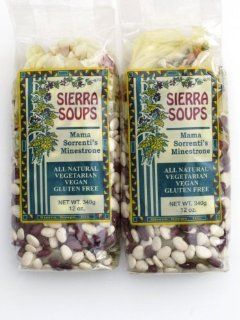 All Natural Gluten Free Vegetarian Vegan Mama Sorrenti's Minestrone Mix Pack of 2 340 g 12 oz each  Dried Kidney Beans  Grocery & Gourmet Food