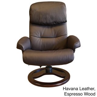Fjord Scansit 868 Leather Recliner And Ottoman