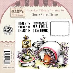 Makey Bakey EZmount Everyday Cling Stamp Set 4.75 X4.75   Home Sweet Home