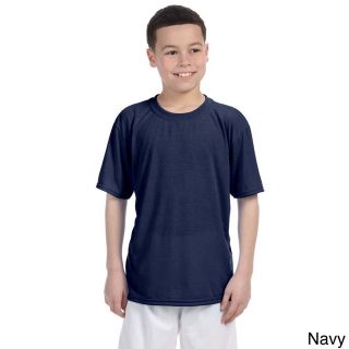 Gildan Gildan Youth Performance Jersey knit T shirt Navy Size L (14 16)
