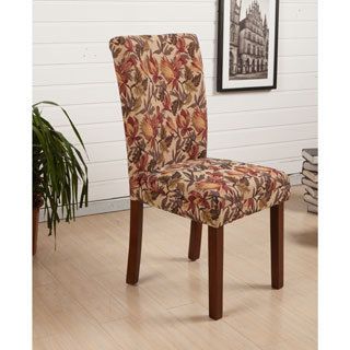 Hlw Arbonni Modern Parson Tulip Floral Dining Chairs (set Of 2)