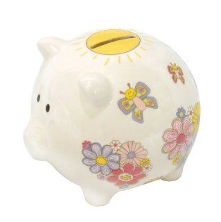 Stephan Baby Ceramic Piggy Bank, Pretty in Paisley Flutterby Garden  Toy Banks  Baby