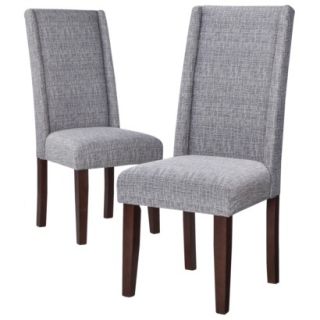 Charlie Modern Wingback Dining Chair   Textured