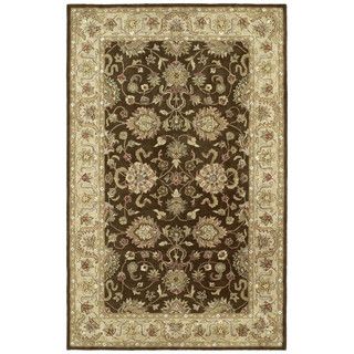 Anabelle Chocolate Brown Hand tufted Wool Rug (2 X 3)