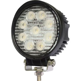 Ultra-Tow 27 Watt Round Worklight — 9 LEDs, 2,150 Lumens  LED Automotive Work Lights