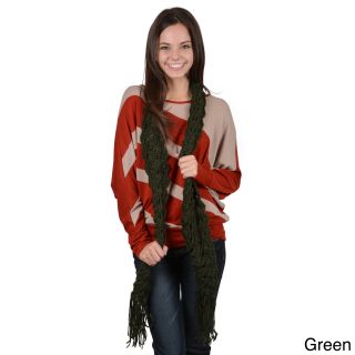 Journee Collection Womens Fringe Knit Scarf