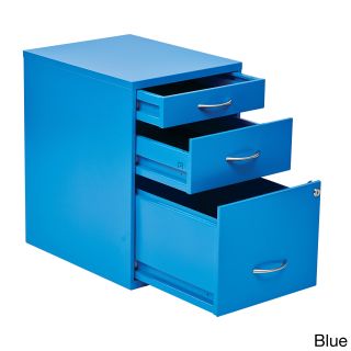 Office Star Products Locking Storage Drawer And Silver Handles File Cabinet Blue Size Legal