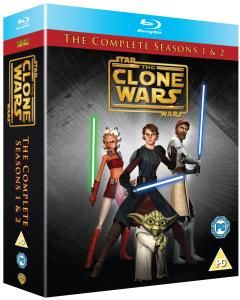 Star Wars The Clone Wars   Seasons 1 2 Complete      Blu ray