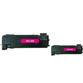 Basacc Magenta Toner Cartridge Compatible With Xerox Phaser 6130 (pack Of 2)