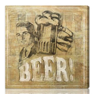 Oliver Gal Beer Graphic Art on Canvas 10249 Size 12 x 12