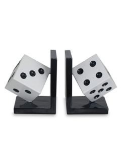 Dice Bookends (Set of 2) by Three Hands