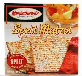 MANISCHEWITZ Spelt Matzo, 12 Ounce Boxes (Pack of 8)  Grocery & Gourmet Food