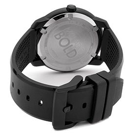 Movado 3600191  Watches,Bold Black Dial Black Polyurethane, Casual Movado Quartz Watches