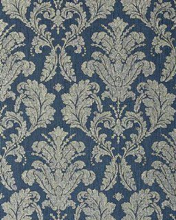 EDEM 752 37 luxury embossed heavyweight wallpaper baroque damask blue platin  5.33 sqm (57 sq ft)   Wallpapers For Walls