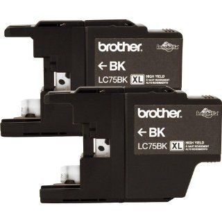 Brother Printer LC752PKS 2 Pack of LC 75BK Cartridges Ink   Retail Packaging Electronics