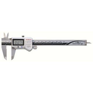 Mitutoyo 500 752 10 Digital Calipers, Battery Powered, Inch/Metric, for Inside, Outside, Depth and Step Measurements, Stainless Steel, 0"/0mm 6"/150mm Range, +/ 0.001"/0.01mm Accuracy, 0.0005"/0.01mm Resolution, Meets IP67 Specification
