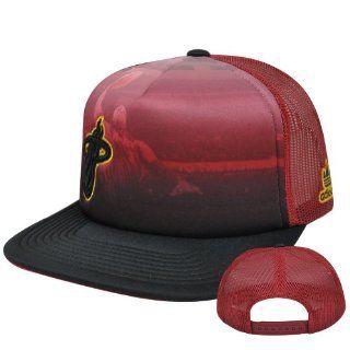 NBA Adidas NZ752 Miami Heat Mesh Snapback Hat Cap Flat Bill Adjustable Wade # 3  Sports Fan Baseball Caps  Sports & Outdoors