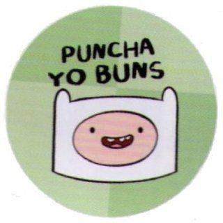 Adventure Time Puncha Yo Buns 1.25 Inch Button Brooches And Pins Jewelry
