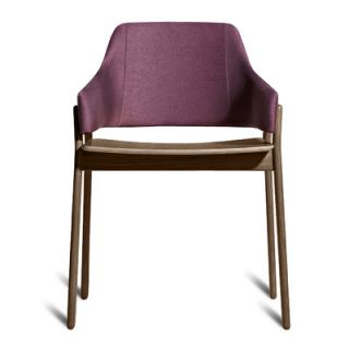 Blu Dot Clutch Dining Chair CC1 CHR Upholstery Purple, Finish Smoke