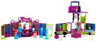 Polly Pocket   Club Groove Del. Gift Set   Double Decker Par Tay Bus w/Polly & Shani Dolls & 2 Shop Stop Playset w/Drew Toys & Games